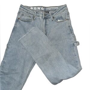 Blue Carpenter jeans with a baggy fit #streetwear #y2k Brand: S.O.N.G Size: 7